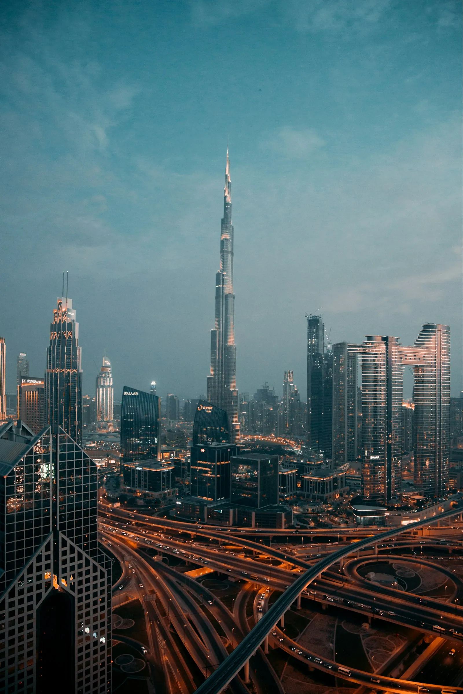 A modern Dubai skyline representing market growth and momentum